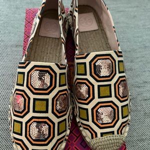 Tory Burch New with box multi color shoes. Size 8.5.